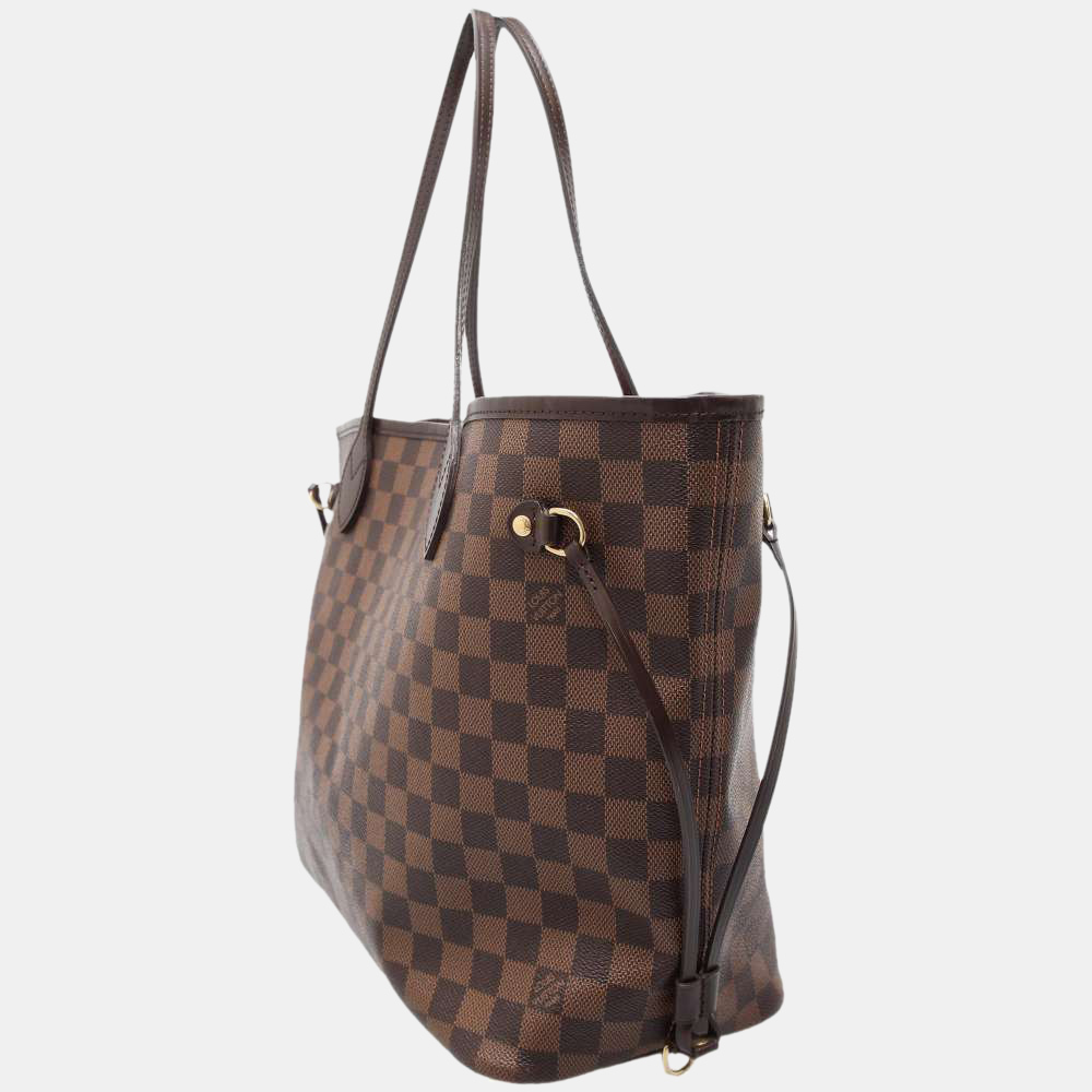 

Louis Vuitton Brown Damier Canvas Neverfull MM Tote Bag