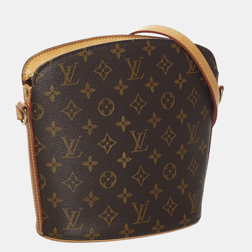 

Louis Vuitton Brown Monogram Canvas Drouot Shoulder Bag