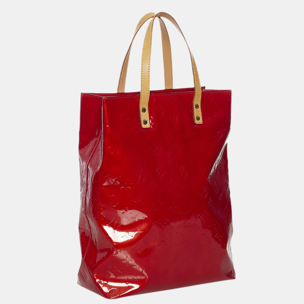 

Louis Vuitton Red Monogram Vernis Reade MM Bag