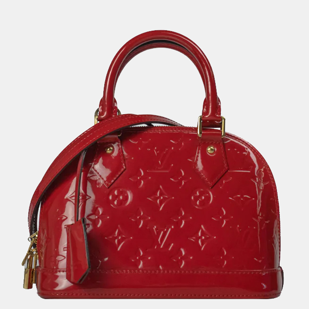 

Louis Vuitton Red Monogram Vernis Alma BB Bag