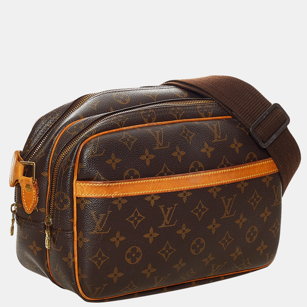 

Louis Vuitton Brown Monogram Reporter PM