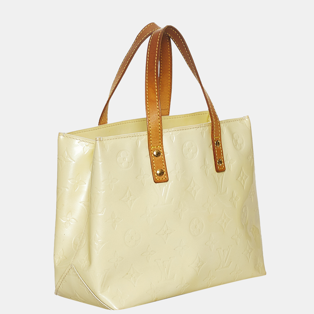 

Louis Vuitton White Vernis Reade PM