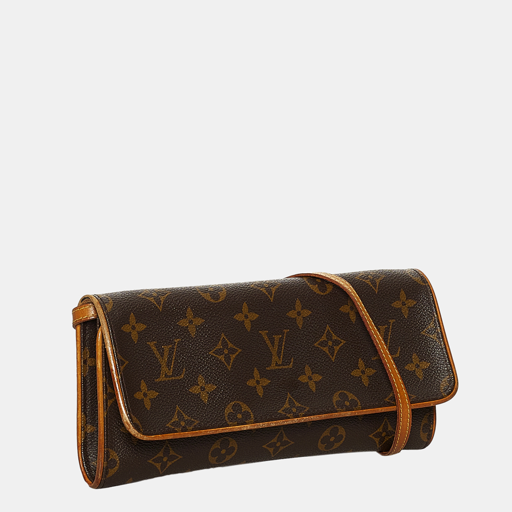 

Louis Vuitton Brown Monogram Pochette Twin GM