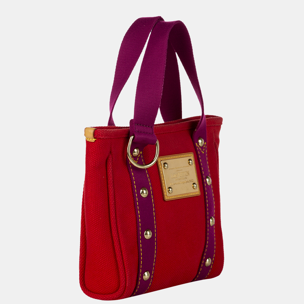 

Louis Vuitton Red/Purple Antigua Cabas PM