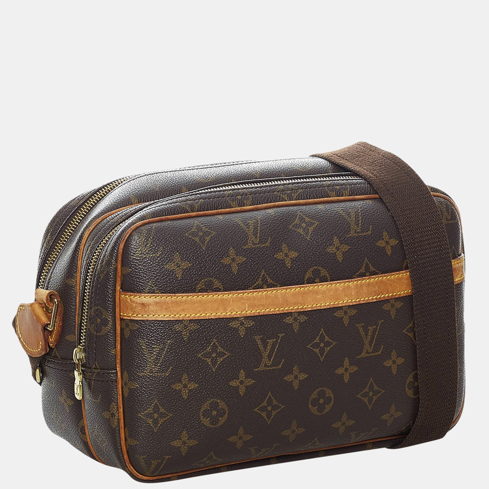 

Louis Vuitton Brown Monogram Reporter PM