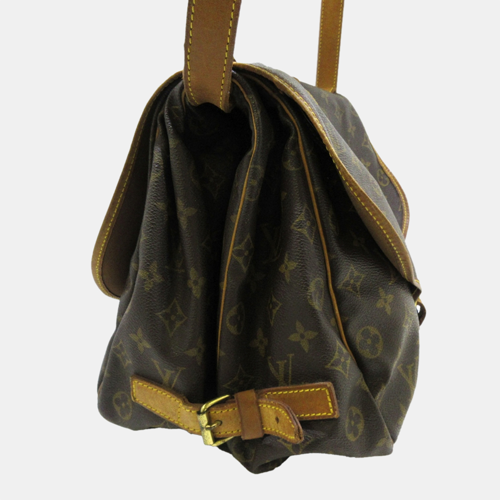 

Louis Vuitton Brown Monogram Saumur 35