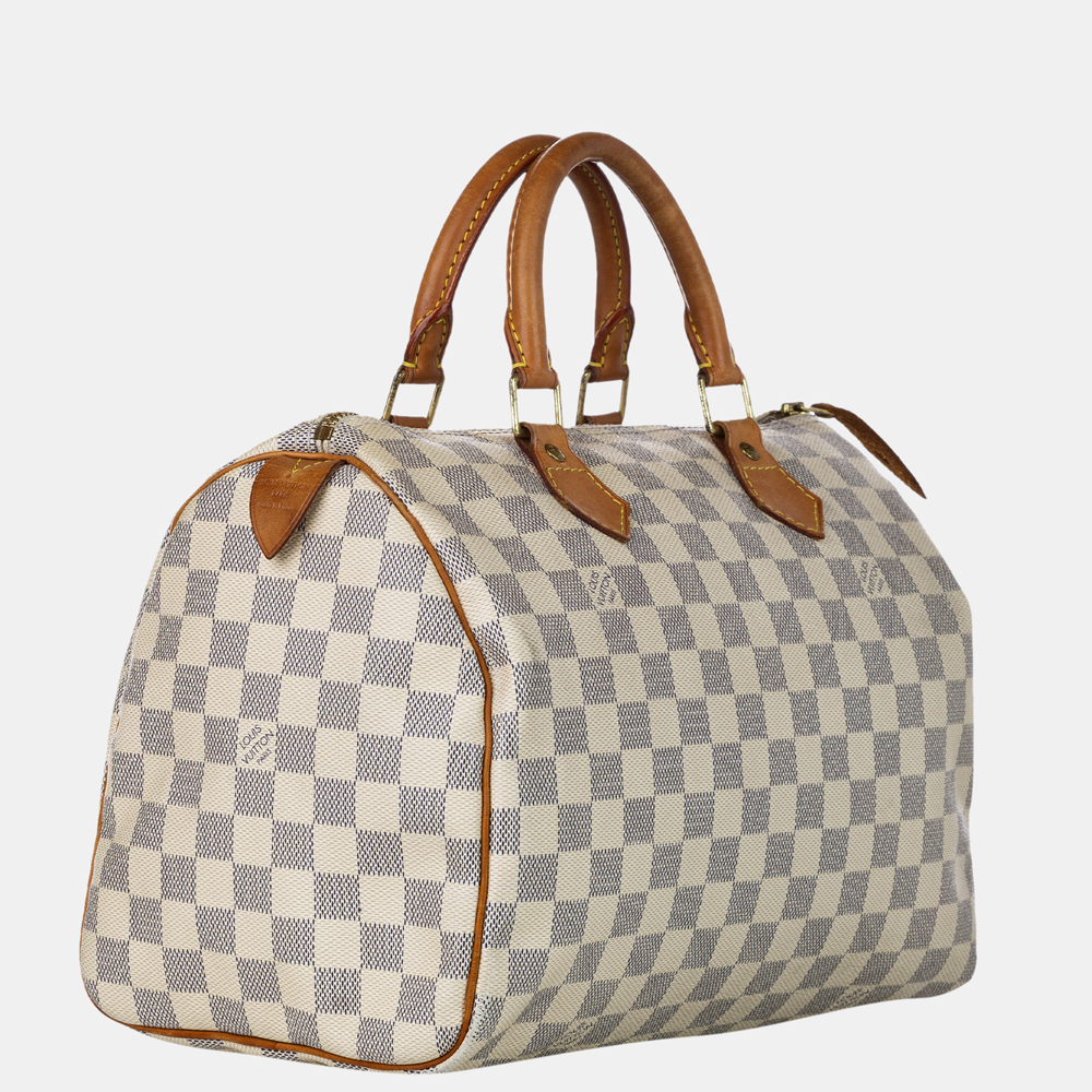

Louis Vuitton White/Blue Damier Azur Speedy 30