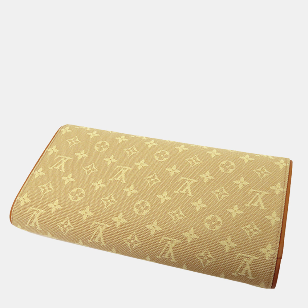 

Louis Vuitton Monogram Mini Lin Porte Tresor Wallet, Brown