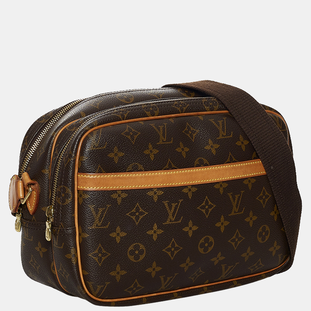 

Louis Vuitton Brown Monogram Reporter PM