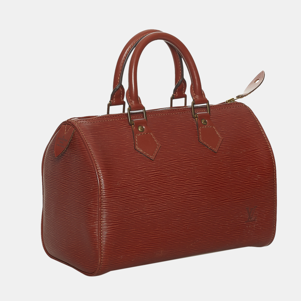 

Louis Vuitton Brown Epi Speedy 25