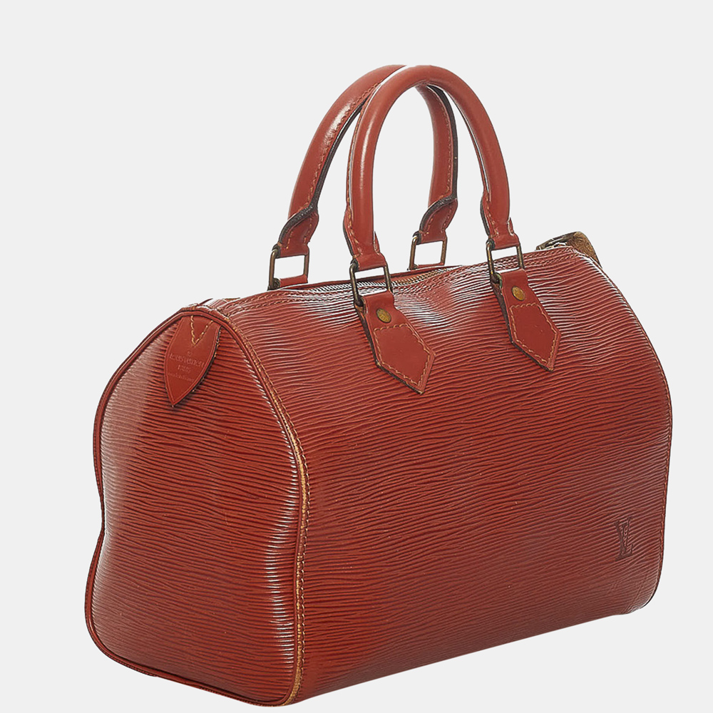 

Louis Vuitton Brown Epi Speedy 25