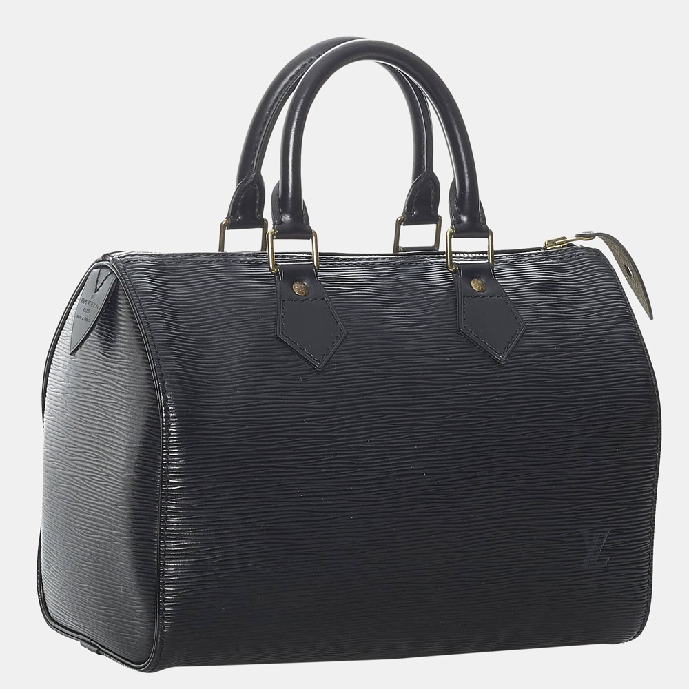 

Louis Vuitton Black Epi Speedy 25