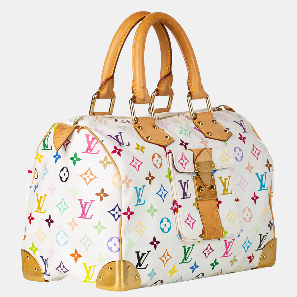 

Louis Vuitton Multi Color/White Monogram Multicolore Speedy 30, Multicolor