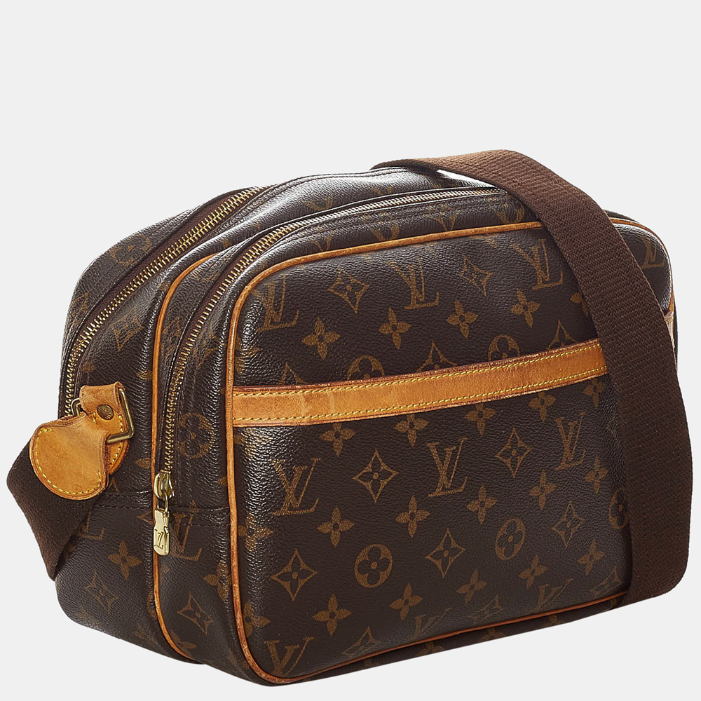 

Louis Vuitton Brown Monogram Reporter PM