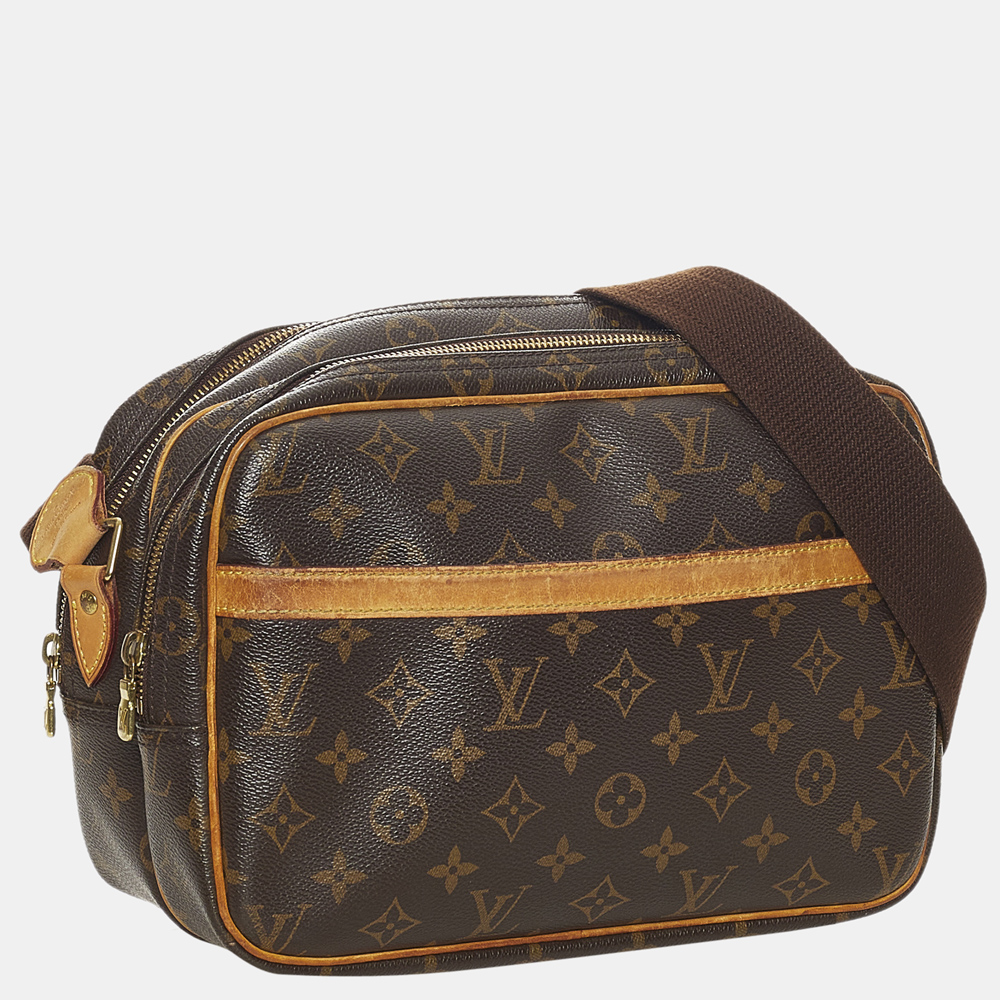 

Louis Vuitton Brown Monogram Reporter PM