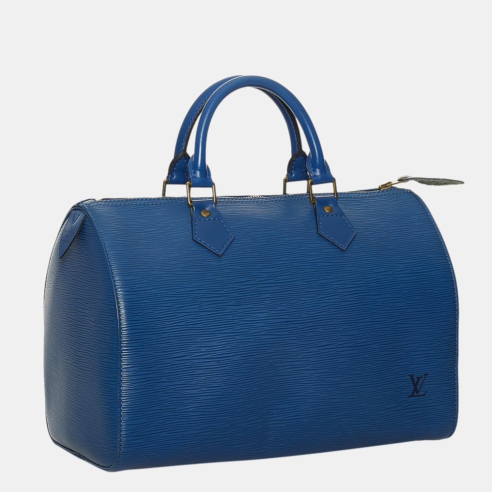 

Louis Vuitton Blue Epi Speedy 30