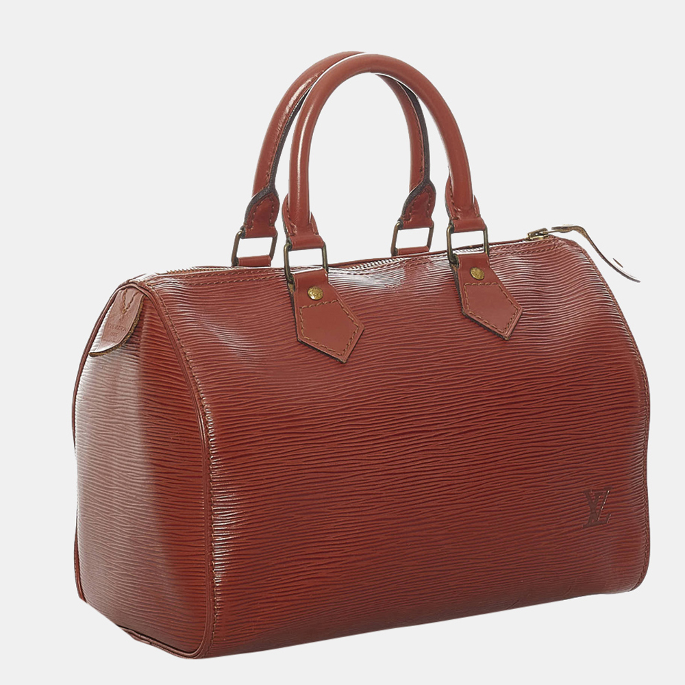 

Louis Vuitton Brown Epi Speedy 25