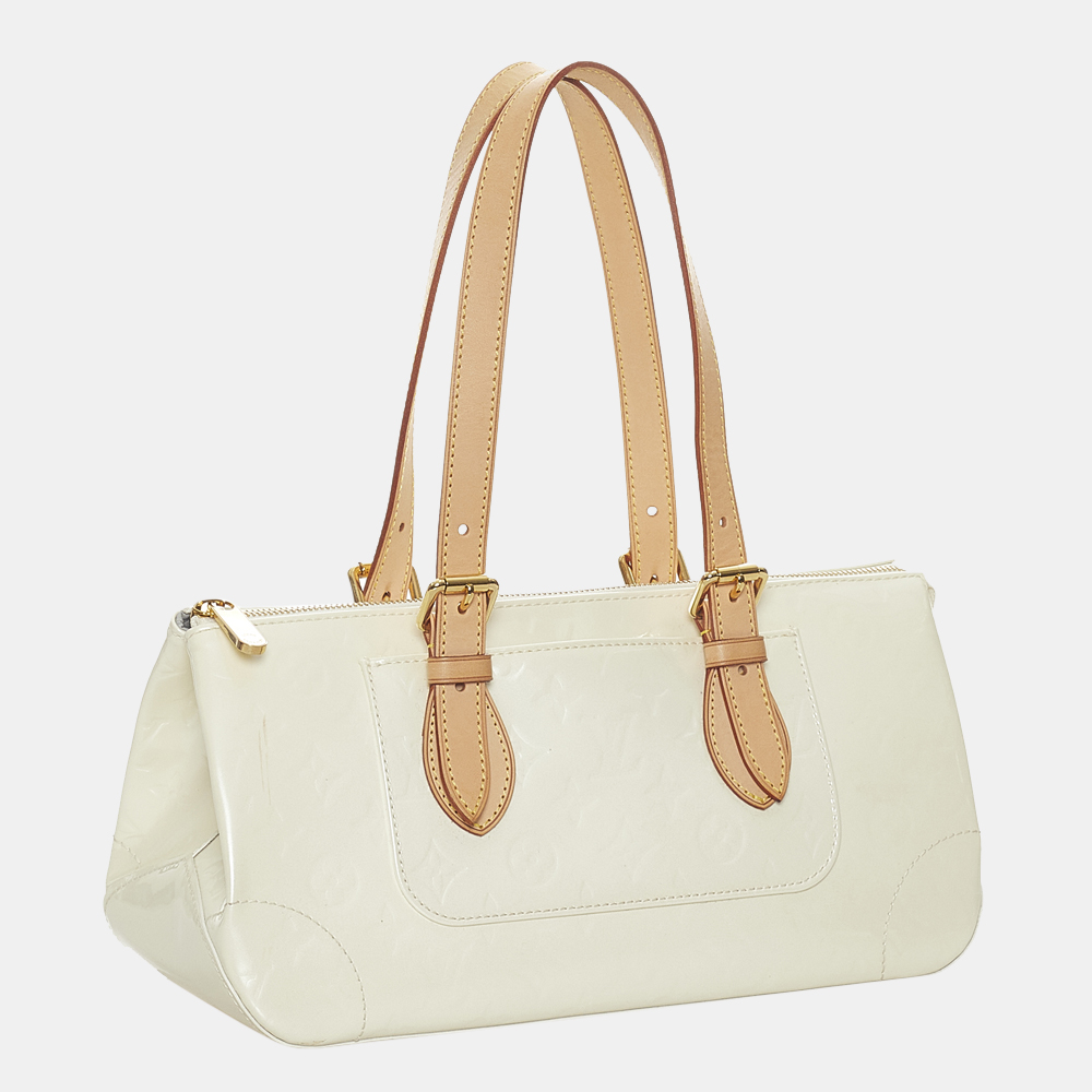 

Louis Vuitton White Vernis Rosewood