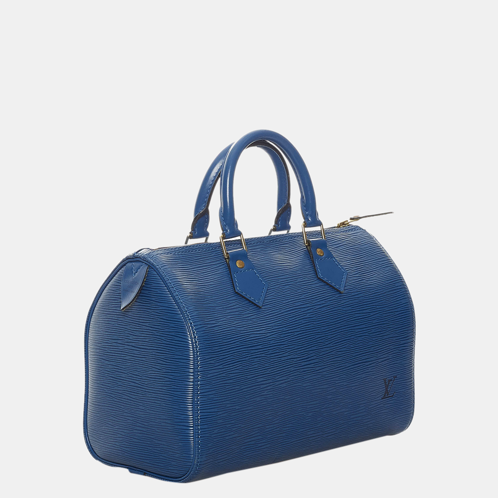 

Louis Vuitton Blue Epi Speedy 25