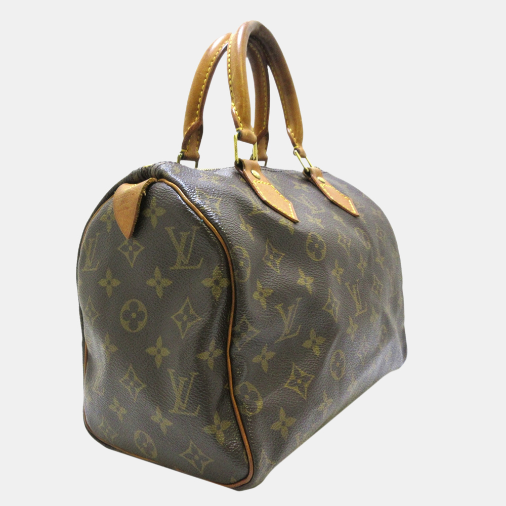 

Louis Vuitton Brown Monogram Speedy 25