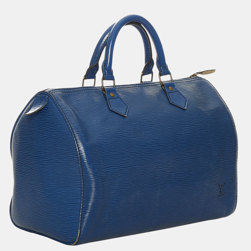 

Louis Vuitton Blue Epi Speedy 30