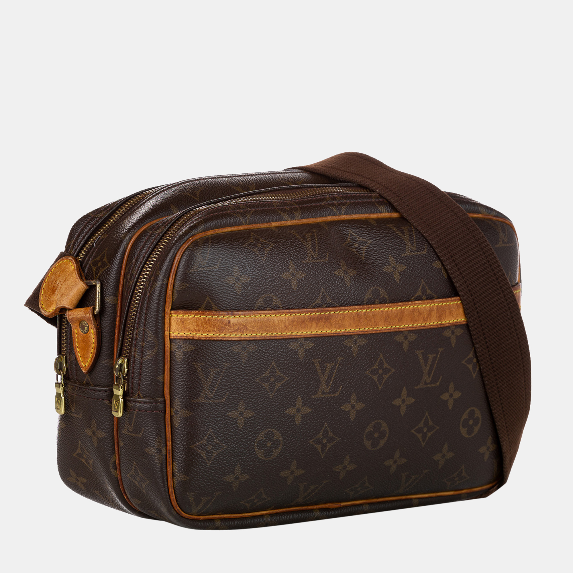 

Louis Vuitton Brown Monogram Reporter PM