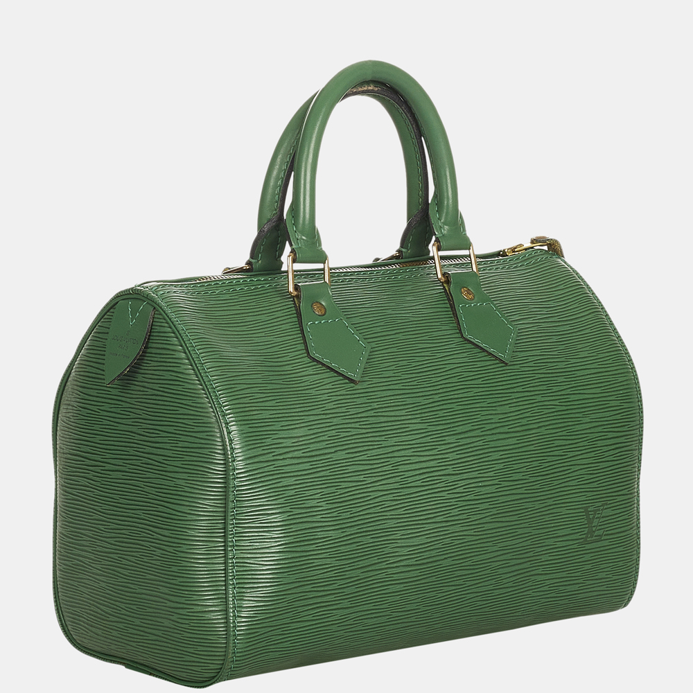 

Louis Vuitton Green Epi Speedy 25