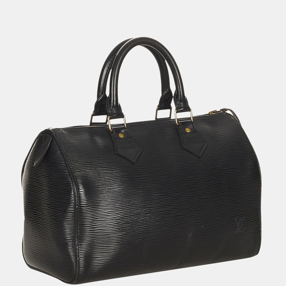 

Louis Vuitton Black Epi Speedy 25