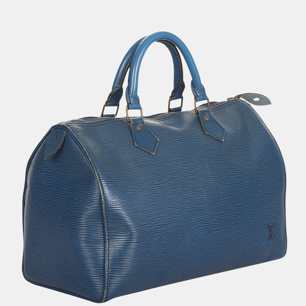 

Louis Vuitton Blue Epi Speedy 30