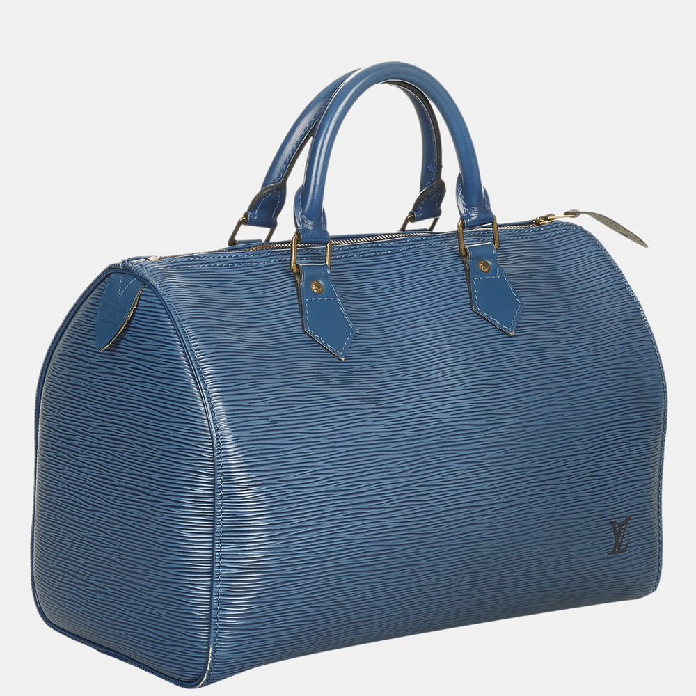 

Louis Vuitton Blue Epi Speedy 30