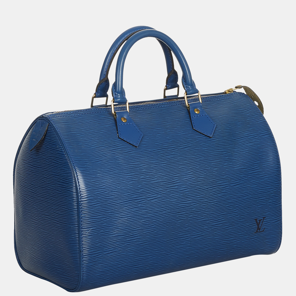

Louis Vuitton Blue Epi Speedy 30