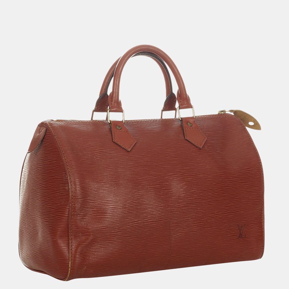 

Louis Vuitton Brown Epi Speedy 30