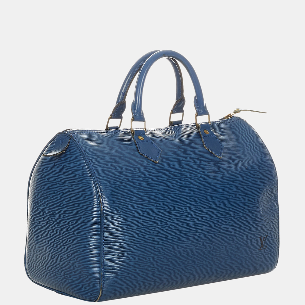 

Louis Vuitton Blue Epi Speedy 30