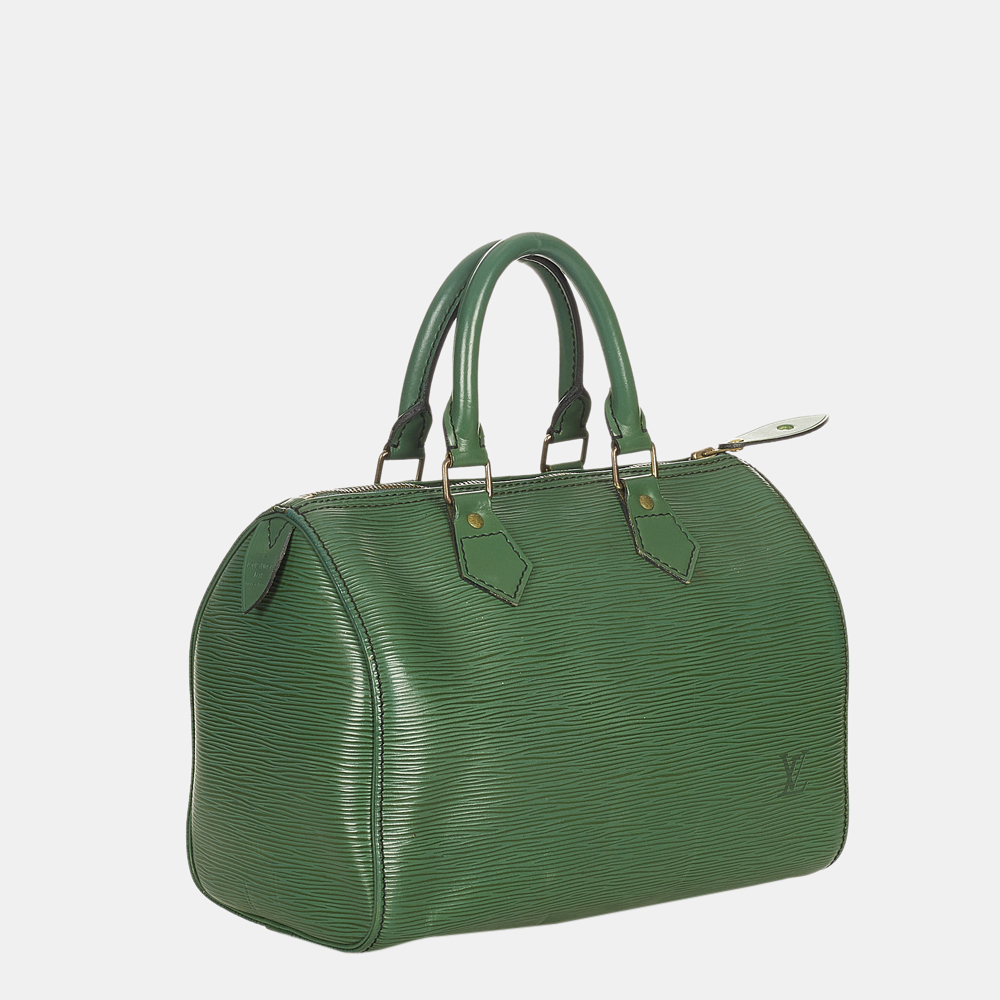 

Louis Vuitton Green Epi Speedy 25