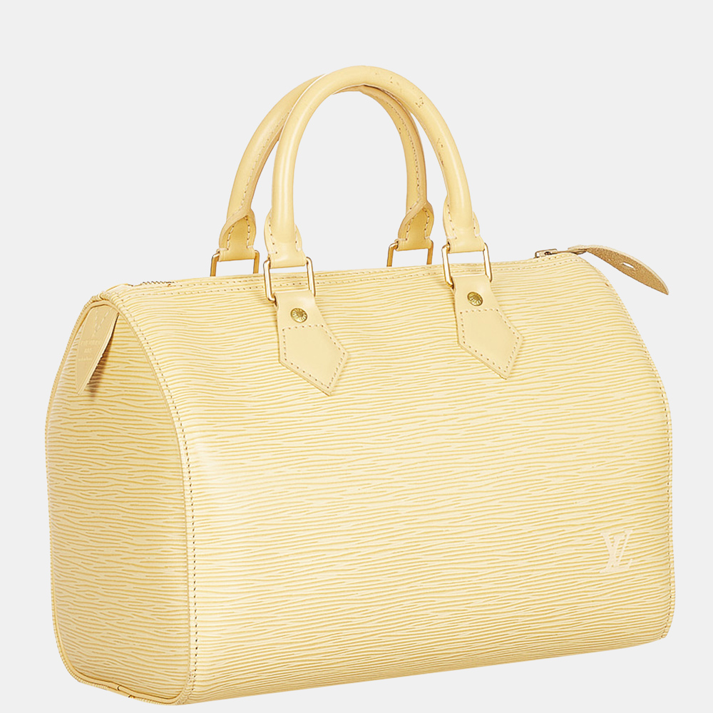 

Louis Vuitton Beige/Brown Epi Speedy 25
