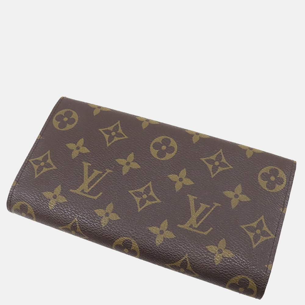 

Louis Vuitton Monogram Trunks Illustre Sarah Long Wallet, Brown