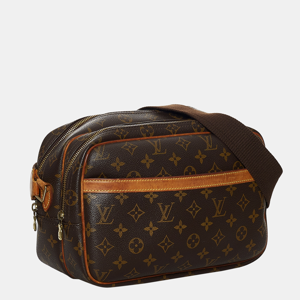 

Louis Vuitton Brown Monogram Reporter PM