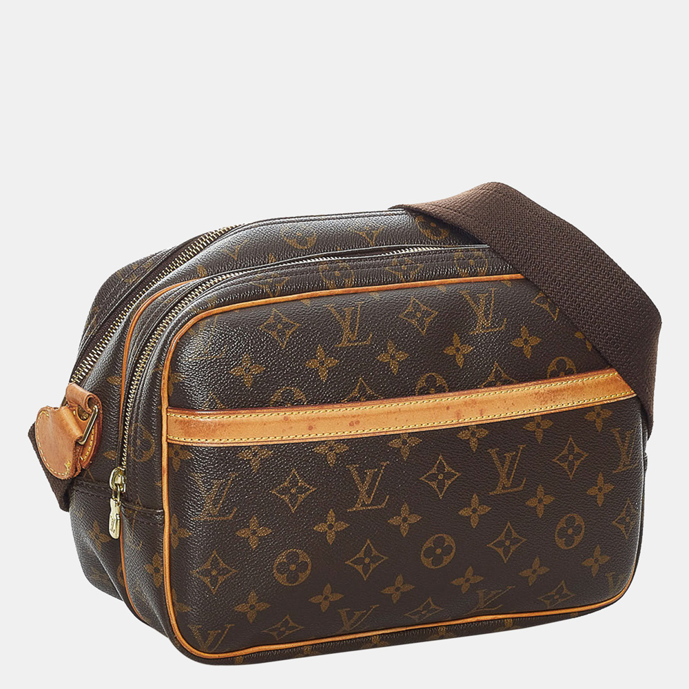 

Louis Vuitton Brown Monogram Reporter PM