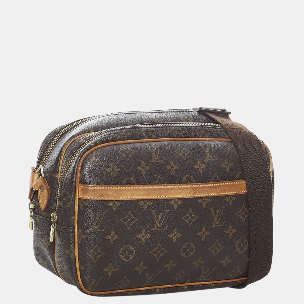 

Louis Vuitton Brown Monogram Reporter PM