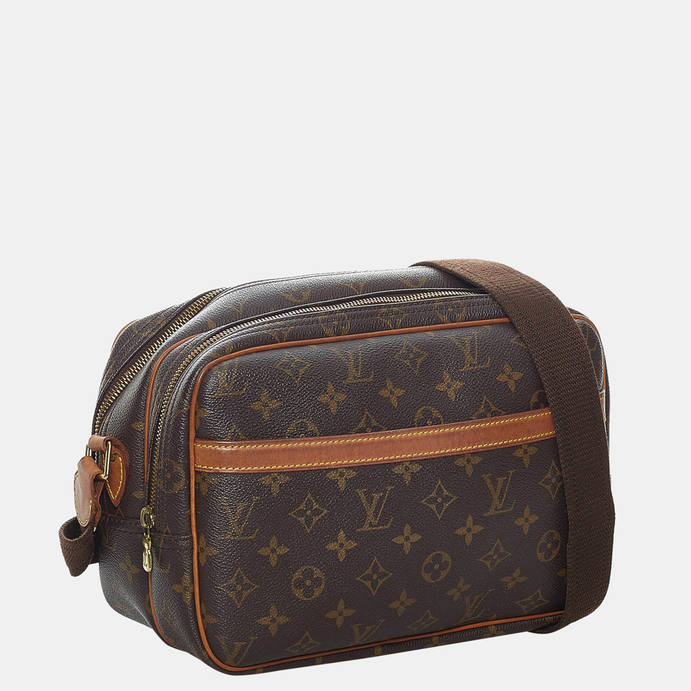 

Louis Vuitton Brown Monogram Reporter PM