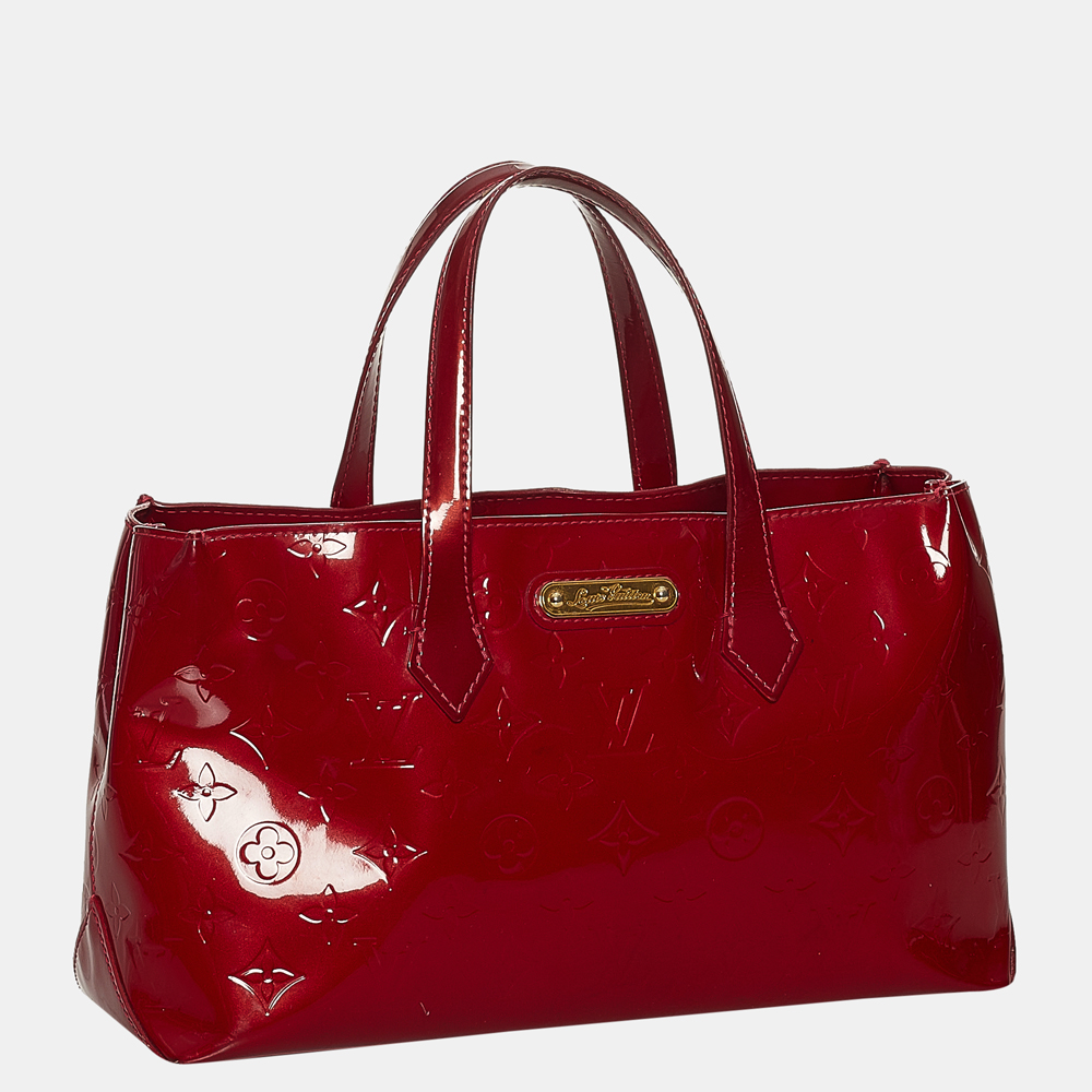

Louis Vuitton Red Vernis Wilshire PM