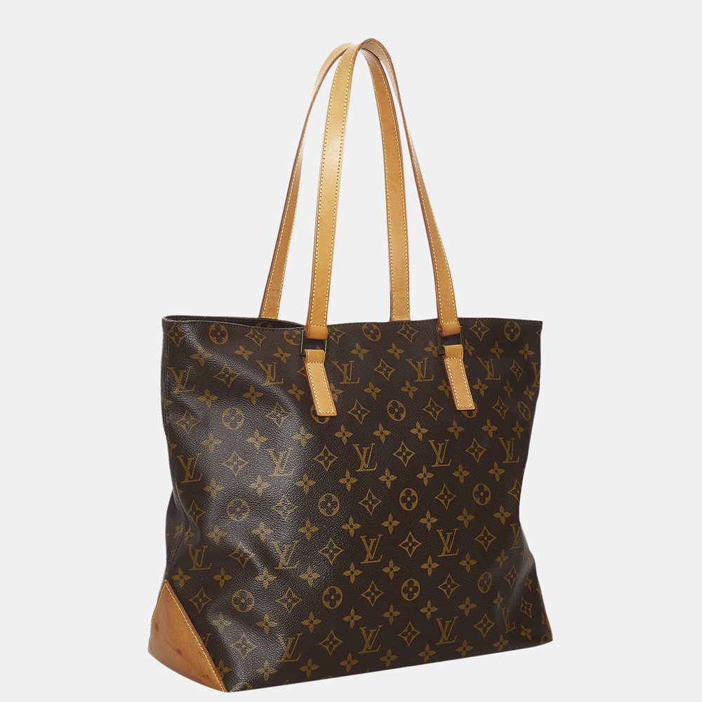 

Louis Vuitton Brown Monogram Cabas Mezzo