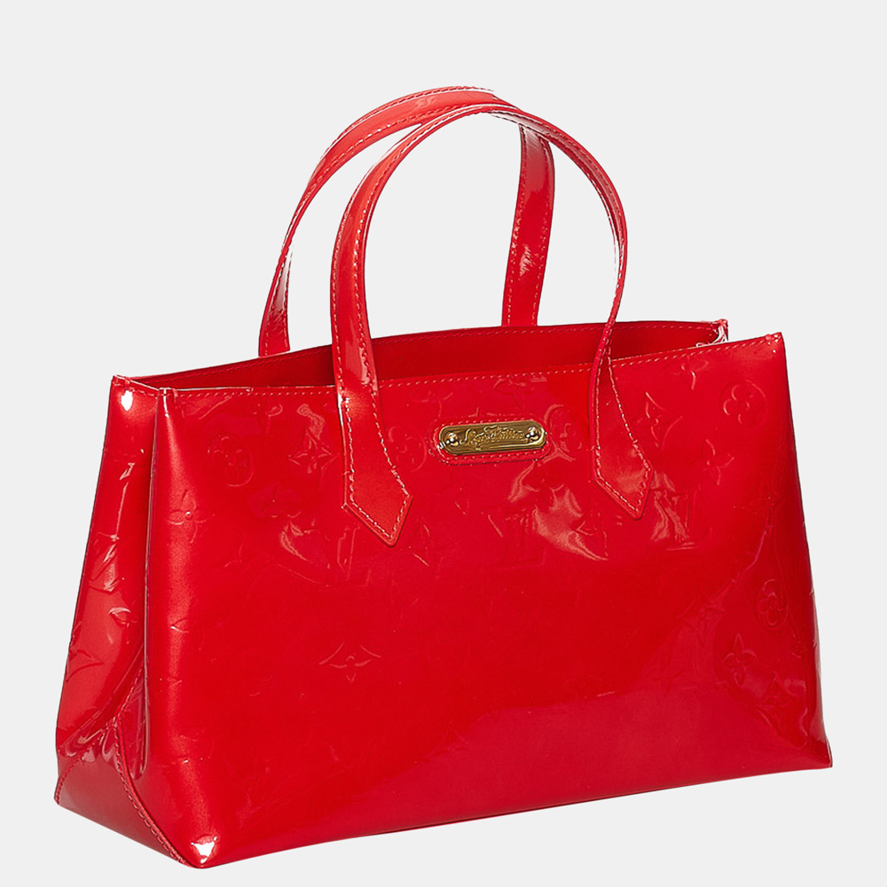 

Louis Vuitton Red Vernis Wilshire PM