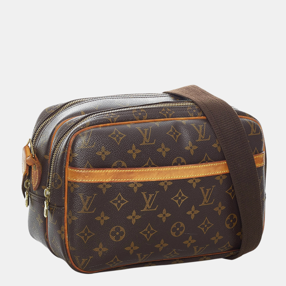 

Louis Vuitton Brown Monogram Reporter PM