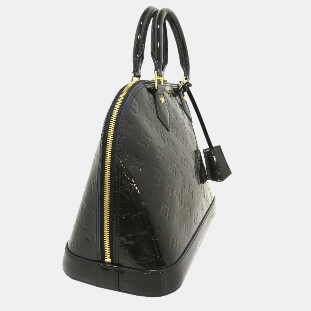

Louis Vuitton Black Vernis Alma PM