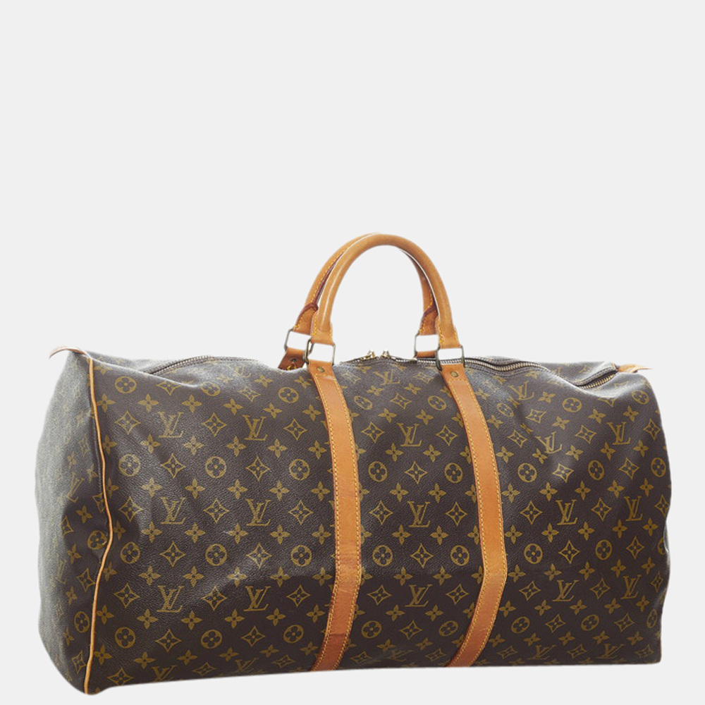 

Louis Vuitton Brown Monogram Keepall 60 Bag