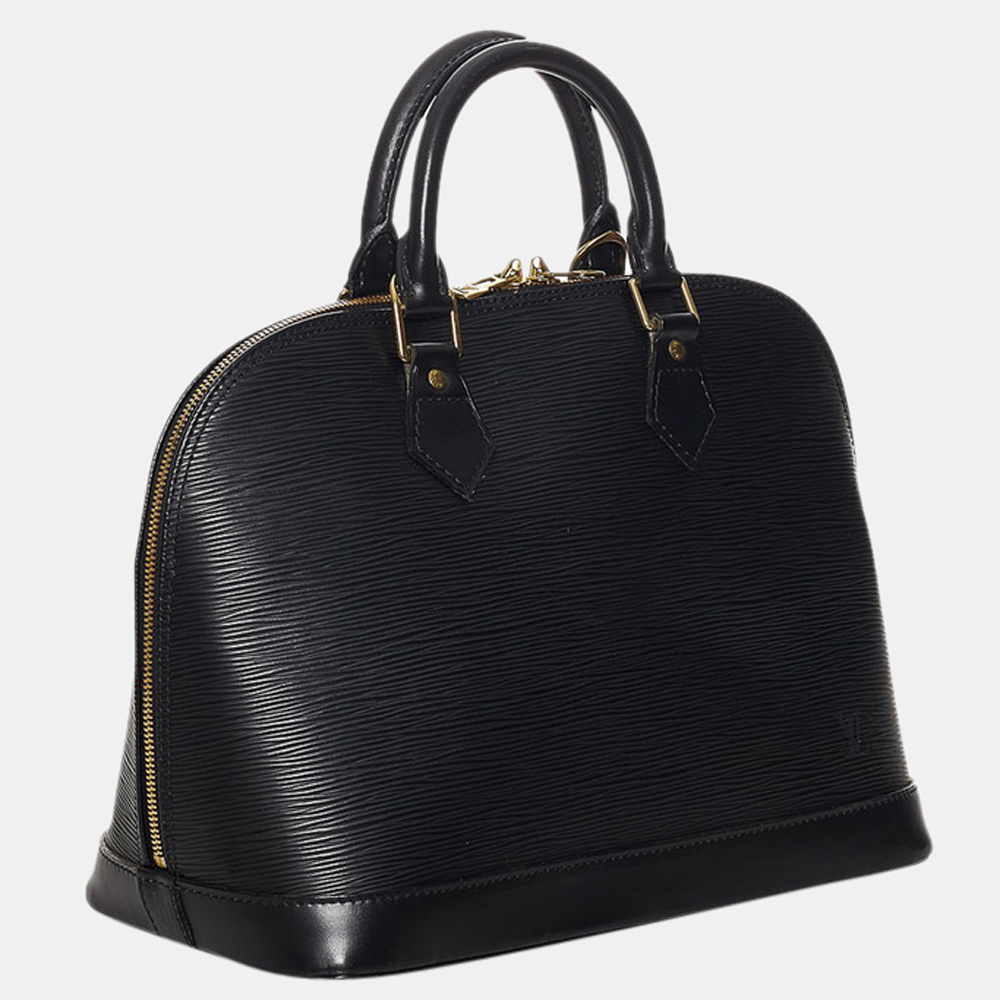 

Louis Vuitton Black Epi Leather Alma PM Bag