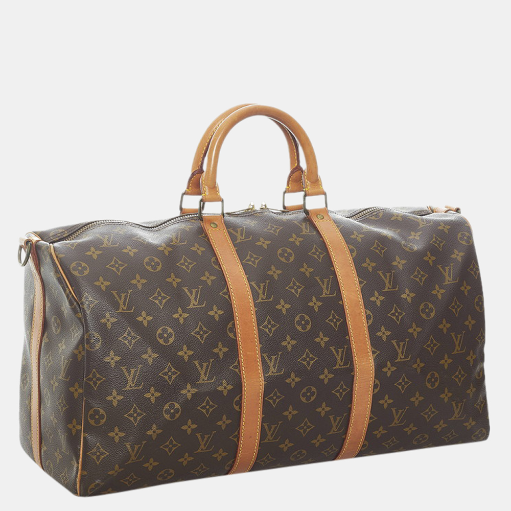 

Louis Vuitton Brown Monogram Keepall Bandouliere 50 Bag