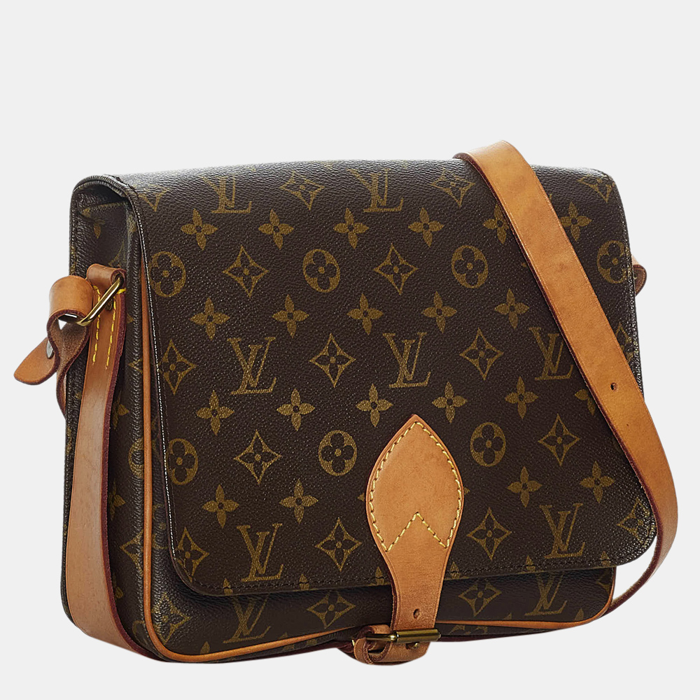 

Louis Vuitton Brown Monogram Cartouchiere GM