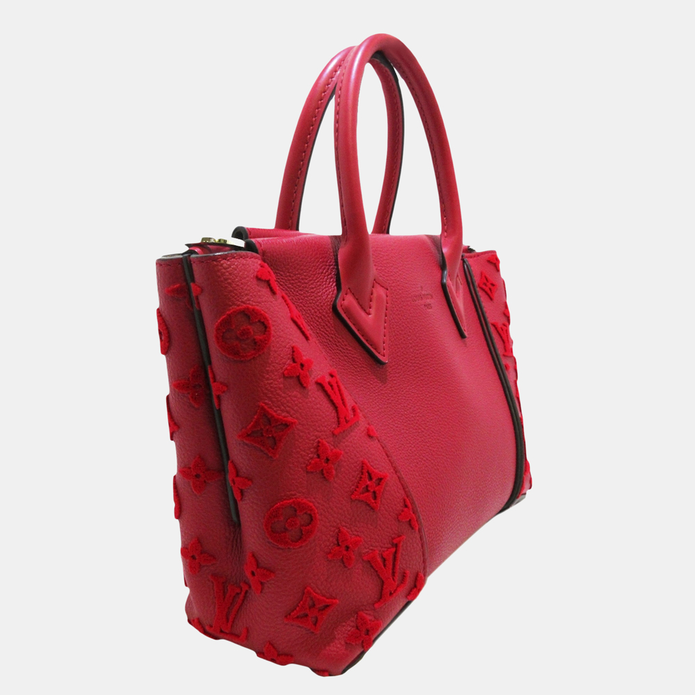 

Louis Vuitton Red Veau Cachemire W PM